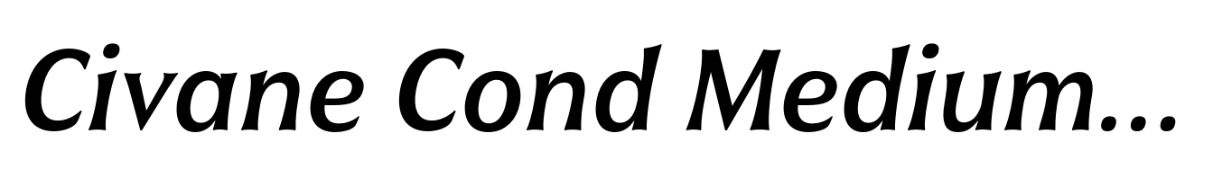 Civane Cond Medium Italic